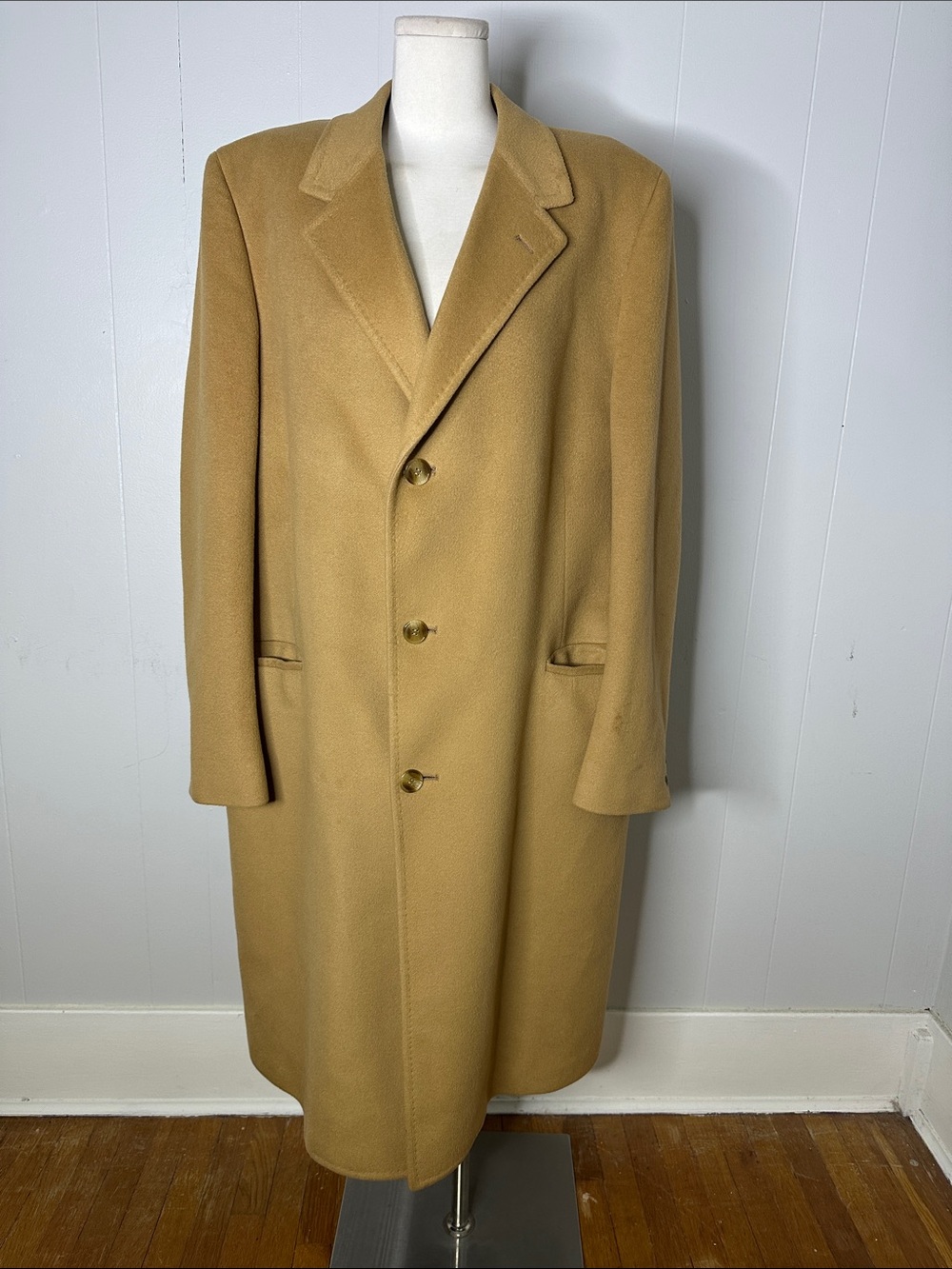 Vintage Malcolm Kenneth Mongolian Cashmere Pea Coat Pristine